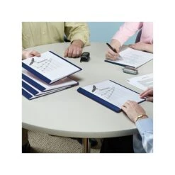 Smead Heavyweight Report Covers With Clear Front, 3-Prong, Letter Size, Dark Blue, 25/Box (87455) -Esseltela Shop sp40798261 s7