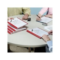 Smead Heavyweight Report Covers With Clear Front, 3-Prong, Letter Size, Red, 25/Box (87461) -Esseltela Shop sp40798276 s7