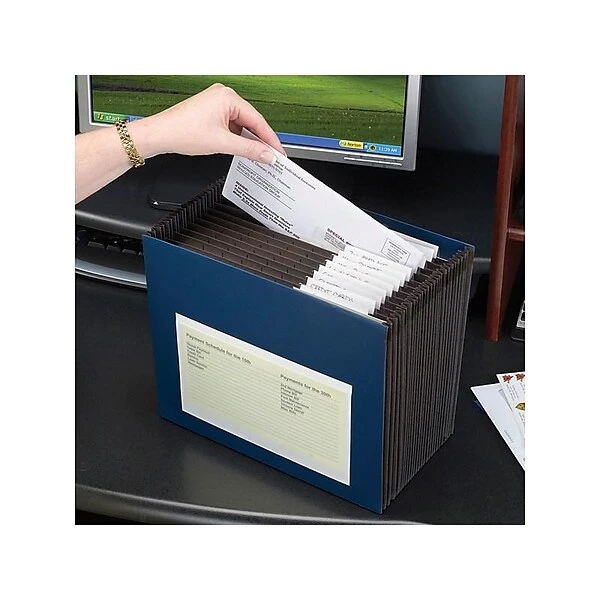 Smead Self-Adhesive Poly Pocket, 5.5" X 9", Clear, 100/Box (68185) 3 Smead Self-Adhesive Poly Pocket, 5.5" X 9", Clear, 100/Box (68185)