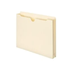 Smead File Jacket, Reinforced Straight-Cut Tab, 1-1/2" Expansion, Letter Size, Manila, 50/Box (75540)