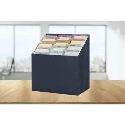 Smead Secure Stadium File, Letter Size, 12-Pocket, Navy Blue (70211) -Esseltela Shop sp41687209 s7