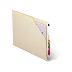 Smead Heavy Duty End Tab File Jacket, Straight-Cut Tab, Letter Size, Manila, 100/Box (75700)