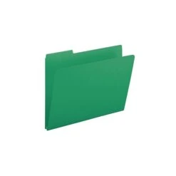 Smead Pressboard File Folders, 1/3-Cut Tab, 1" Expansion, Letter Size, Green, 25/Box (21546) -Esseltela Shop sp42115068 s7