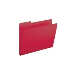 Smead Pressboard File Folders, 1/3-Cut Tab, 1" Expansion, Letter Size, Bright Red, 25/Box (21538) -Esseltela Shop sp42115091 s7