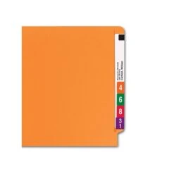 Smead End-Tab File Folders, Shelf-Master Reinforced Straight-Cut Tab, Letter Size, Orange, 100/Box (25510) -Esseltela Shop sp42115305 s7