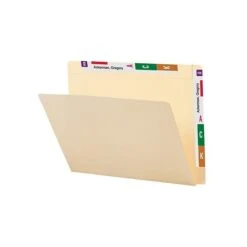 Smead Conversion Top And End-Tab File Folders, Straight-Cut Tabs, Letter Size, Manila, 100/Box (24190)