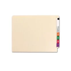 Smead End-Tab File Folders, Reinforced Straight-Cut Tab, 1-1/2" Expansion, Letter Size, Manila, 50/Box (24275)