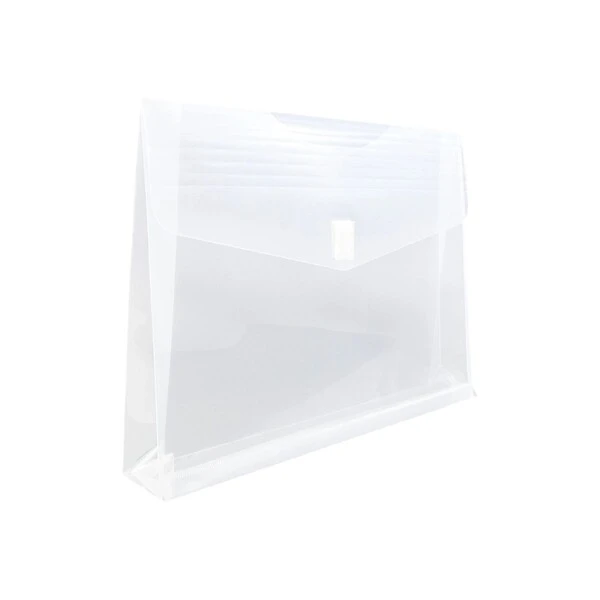 JAM Paper Poly Envelope With Hook & Loop Closure, 2" Expansion, Letter Size, Clear, 12/Pack (218V2CL) 3 JAM Paper Poly Envelope With Hook & Loop Closure, 2" Expansion, Letter Size, Clear, 12/Pack (218V2CL)
