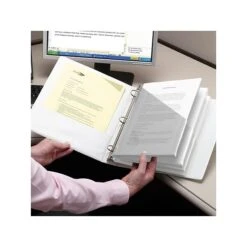 Smead Organized Up Poly Binder Pockets, 3-Hole Punched, Clear, 5/Pack (89506) -Esseltela Shop sp42125563 s7