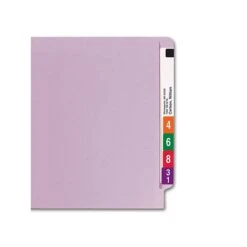 Smead End-Tab File Folders, Shelf-Master Reinforced Straight-Cut Tab, Letter Size, Lavender, 100/Box (25410) -Esseltela Shop sp42125579 s7