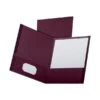 Oxford Linen 2-Pocket Pocket Portfolio Folders, Burgundy, 25/Box (53441EE) -Esseltela Shop sp42165601 s7