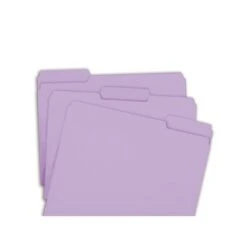 Smead File Folders, 1/3-Cut Tab, Letter Size, Lavender, 100/Box (12443) -Esseltela Shop sp42170702 s7