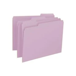 Smead File Folders, 1/3-Cut Tab, Letter Size, Lavender, 100/Box (12443) -Esseltela Shop sp42170705 s7