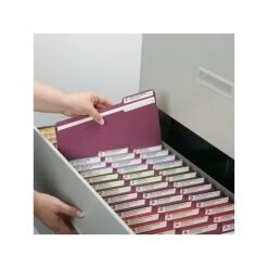 Smead File Folders, 1/3-Cut Tab, Letter Size, Maroon, 100/Box (13093) -Esseltela Shop sp42170719 s7