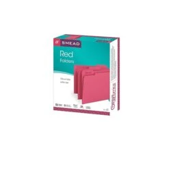 Smead File Folders, 1/3-Cut Tab, Letter Size, Red, 100/Box (12743) -Esseltela Shop sp42170730 s7