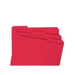Smead File Folders, Reinforced 1/3-Cut Tab, Legal Size, Red, 100/Box (17734) -Esseltela Shop sp42171100 s7