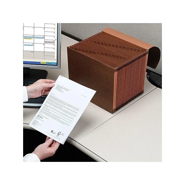 Smead® TUFF Expanding File, Daily (1-31), 31 Pockets, Flap & Elastic Cord Closure, Legal, Redrope-Printed Stock (70369) 3 Smead® TUFF Expanding File, Daily (1-31), 31 Pockets, Flap & Elastic Cord Closure, Legal, Redrope-Printed Stock (70369)