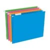 Pendaflex Glow Poly Hanging File Folders, 1/5-Cut Tab, Letter Size, Assorted Colors, 12/Pack (81673) -Esseltela Shop sp42716290 s7