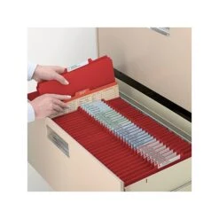 Smead Pressboard Classification Folders With SafeSHIELD Fasteners, Legal Size, 2 Dividers, Bright Red, 10/Box (19031) -Esseltela Shop sp42716667 s7