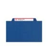 Smead Pressboard Classification Folders With SafeSHIELD Fasteners, Legal Size, 2 Dividers, Dark Blue, 10/Box (19035) -Esseltela Shop sp42716680 s7