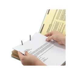 Smead End Tab Pressboard Classification Folders With SafeSHIELD Fasteners, Letter Size, 3 Dividers, Gray/Green, 10/Box (26820) 9 Smead End Tab Pressboard Classification Folders With SafeSHIELD Fasteners, Letter Size, 3 Dividers, Gray/Green, 10/Box (26820) -Esseltela Shop sp42716822 s7
