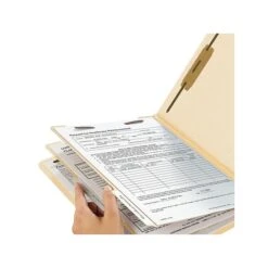 Smead End Tab Heavy Duty Classification Folders, 2" Expansion, Letter Size, 2 Dividers, Manila, 10/Box (26835) -Esseltela Shop sp42717570 s7