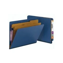 Smead End Tab Pressboard Classification Folders With SafeSHIELD Fasteners, Letter Size, Dark Blue, 10/Box (26784) -Esseltela Shop sp42803775 s7