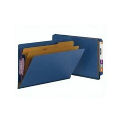 Smead End Tab Pressboard Classification Folders With SafeSHIELD Fasteners, Legal Size, Dark Blue, 10/Box (29784) -Esseltela Shop sp42803910 s7