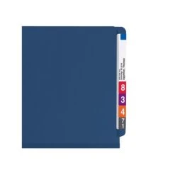 Smead End Tab Pressboard Classification Folders With SafeSHIELD Fasteners, Legal Size, Dark Blue, 10/Box (29784) -Esseltela Shop sp42803911 s7