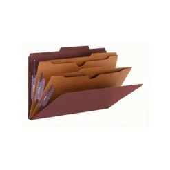 Smead Pressboard Classification Folders With SafeSHIELD Fasteners, 2" Expansion, Legal Size, Red, 10/Box (19079) -Esseltela Shop sp42803922 s7