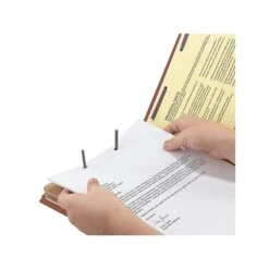 Smead Pressboard Classification Folders With SafeSHIELD Fasteners, 2" Expansion, Legal Size, Red, 10/Box (19079) -Esseltela Shop sp42803924 s7