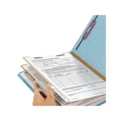 Smead End Tab Pressboard Classification Folders With SafeSHIELD Fasteners, Legal Size, Blue, 10/Box (29781) -Esseltela Shop sp42803953 s7