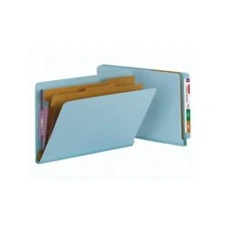 Smead End Tab Pressboard Classification Folders With SafeSHIELD Fasteners, Legal Size, Blue, 10/Box (29781) -Esseltela Shop sp42803954 s7