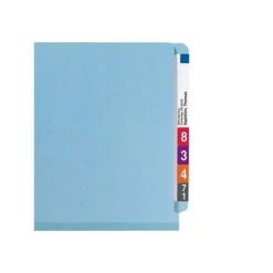 Smead End Tab Pressboard Classification Folders With SafeSHIELD Fasteners, Legal Size, Blue, 10/Box (29781) -Esseltela Shop sp42803955 s7