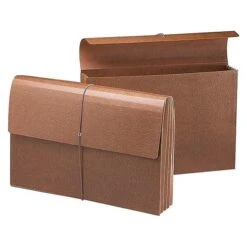 Smead Redrope Expanding Wallet, 5-1/4" Expansion, Legal Size, Brown, 10/Box (71376)