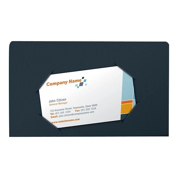 Oxford Twin Portfolio Folders, Dark Blue, 25/Box (OXF 57538) 4 Oxford Twin Portfolio Folders, Dark Blue, 25/Box (OXF 57538) - Image 2