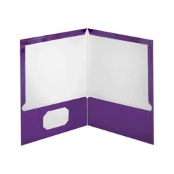 Oxford Twin Laminated Folders, Metallic Purple, 25/Box (OXF 5049526) -Esseltela Shop sp43801571 s7