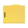 Smead Recycled Heavy Duty Pressboard Classification Folder, 2-Dividers, 2" Expansion, Letter Size, Yellow, 10/Box (14064) -Esseltela Shop sp43803768 s7
