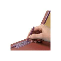 Smead Pressboard Classification Folders, 2" Expansion, Letter Size, 2 Dividers, Red, 10/Box (14075) -Esseltela Shop sp43804518 s7