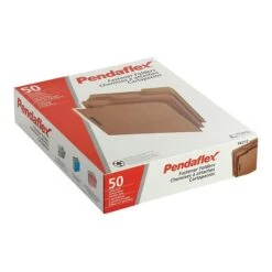 Pendaflex Kraft Fastener Folders, 2 Fasteners, 1/3 Cut Tabs, Letter,50/Box (PFXFK212) -Esseltela Shop sp43812387 s7