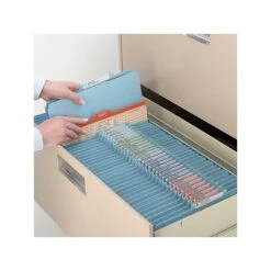 Smead Pressboard Classification Folders With SafeSHIELD Fasteners, 2" Expansion, Letter Size, 1 Divider, Blue, 10/Box (13730) -Esseltela Shop sp43812391 s7