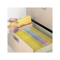 Smead Pressboard Classification Folders With SafeSHIELD Fasteners, 2" Expansion, Letter Size, 1 Divider, Yellow, 10/Box (13734) -Esseltela Shop sp43812410 s7