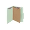 Smead Classification Folders With SafeSHIELD Fasteners, 2" Expansion, Letter Size, 1 Divider, Green/Gray, 10/Box (13776) -Esseltela Shop sp43812412 s7