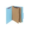 Smead Pressboard Classification Folders With SafeSHIELD Fasteners, 2" Expansion, Letter Size, 2 Dividers, Blue, 10/Box (14030) -Esseltela Shop sp43812420 s7