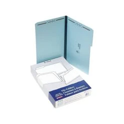 Pendaflex Pressboard Classification Folders, 1/3-Cut Tab, 1" Expansion, Legal Size, Light Blue, 25/Box (PFX FP313)