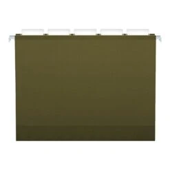 Pendaflex Reinforced Hanging File Folders, 5-Tab, 4" Expansion, Letter Size, Standard Green, 25/Box (PFX 04152x4)