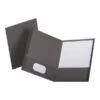 Oxford Linen 2-Pocket Presentation Folders, Gray, 25/Box (OXF 53405) -Esseltela Shop sp43812483 s7