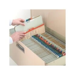 Smead Classification Folders With SafeSHIELD Fasteners, 3" Expansion, Letter Size, 3 Dividers, Gray/Green, 10/Box (14091) -Esseltela Shop sp43813965 s7
