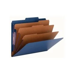 Smead Classification Folders With SafeSHIELD Fasteners, 3" Expansion, Letter Size, 3 Dividers, Dark Blue, 10/Box (14096) -Esseltela Shop sp43813977 s7