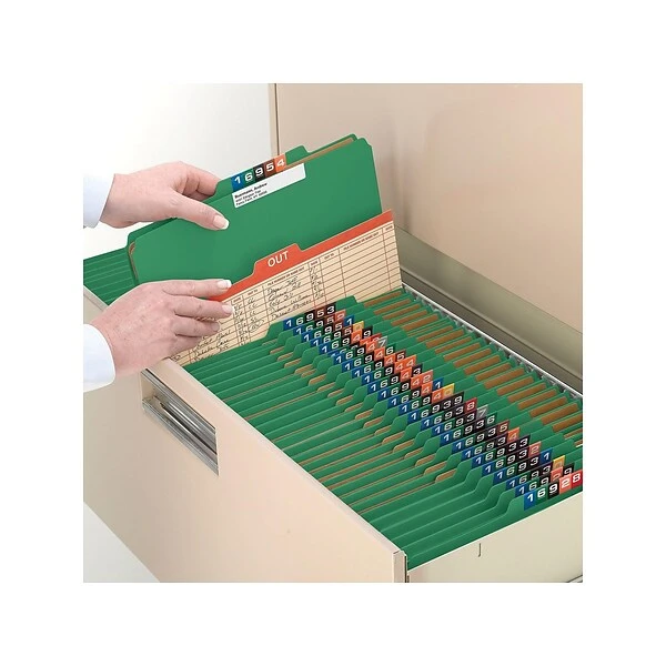 Smead Pressboard Classification Folders With SafeSHIELD Fasteners, 3" Expansion, Letter Size, 3 Dividers, Green, 10/Box (14097) 5 Smead Pressboard Classification Folders With SafeSHIELD Fasteners, 3" Expansion, Letter Size, 3 Dividers, Green, 10/Box (14097) - Image 3